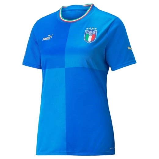 Camiseta Italia Primera equipo Mujer 2022 Azul
